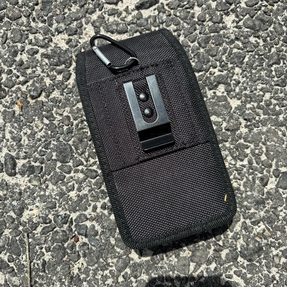 Universal Black Phone Pouch Case - Protective Belt/Bag Sleeve